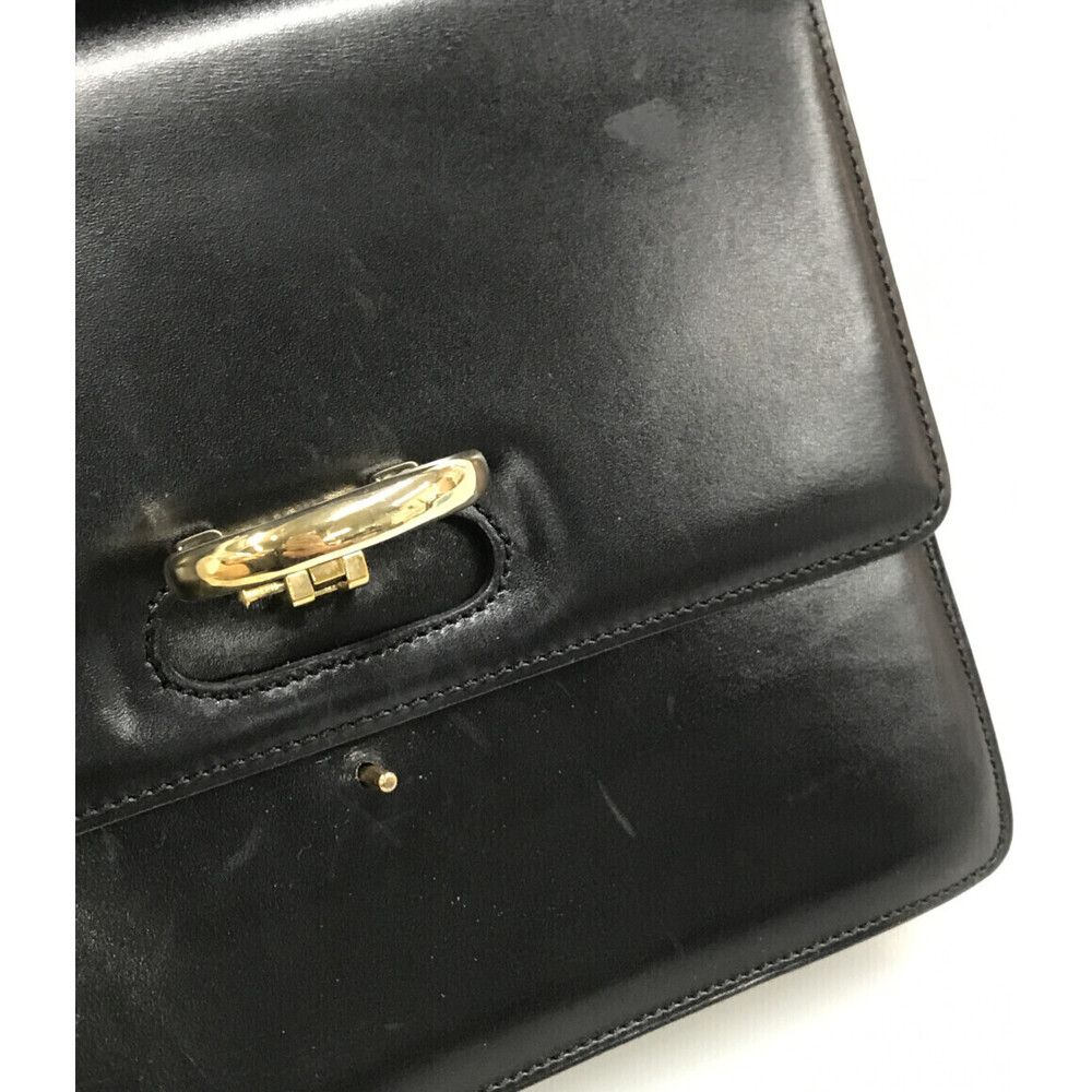 Celine black leather top handle bag - Picture 5 of 6